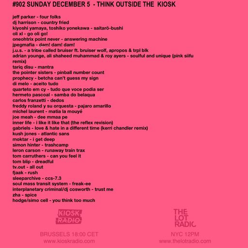 #902 NEW JEFF PARKER | J.U.S. | PINK SIIFU | TARIQ DISU | HERMETO PASCOAL | MOKTAR | TV.OUT ...