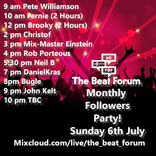 Rob Porteous TBF July's Followers Party!!