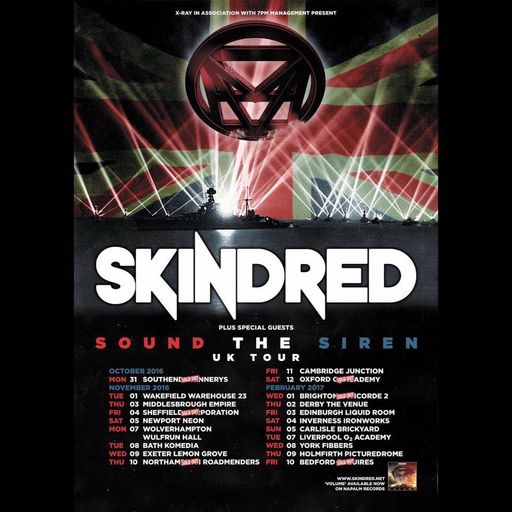 The Hive November 17 with Black Stone Cherry and Skindred