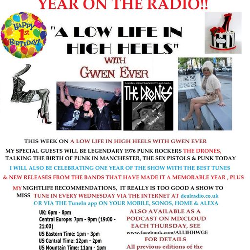 A LOW LIFE IN HIGH HEELS WITH GWEN EVER RADIO SHOW 14TH MARCH 2018 EDITION REUPLOAD 