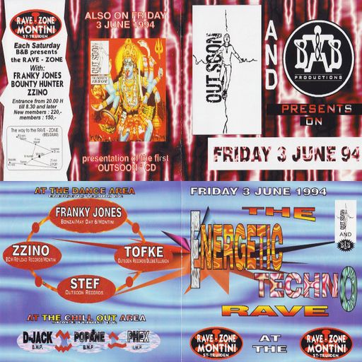 Zzino at "The Energetic Techno Rave" @ Rave-Zone Montini (St Truiden - Belgium) - 3 June 1994