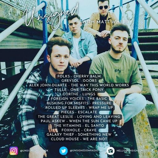 Unsigned with Matt Wherry - Sunday 21st May