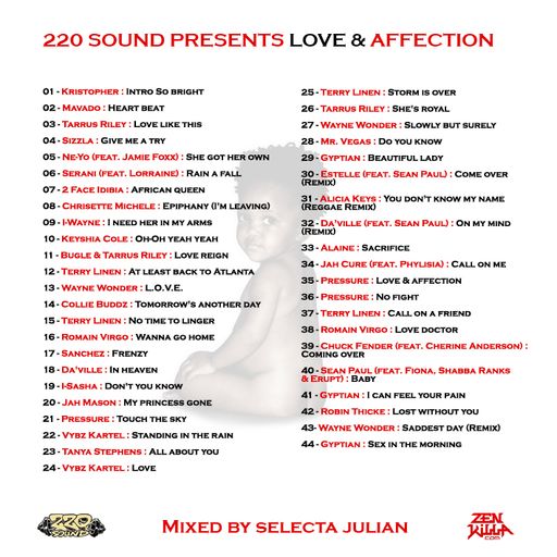 220 Sound (Selecta Julian) - Love & Affection (2010 Mix CD)