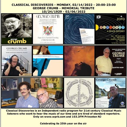 Memorial Tribute to George Crumb on WPRB