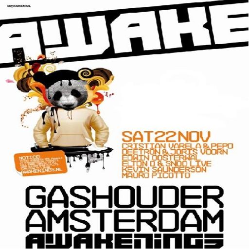 Deetron & Joris Voorn at "Awakenings" @ Westergasfabriek (Amsterdam-NL) - 22 November 2008