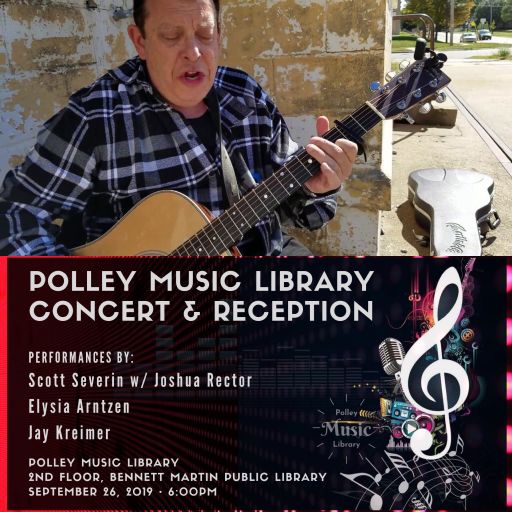 Polley Music Library Radio show Sep 21-22 with Scott Severin