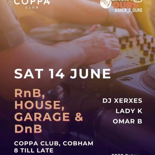 Back2Ours Saturday 14/6/25 Old School R&B and Hip Hop