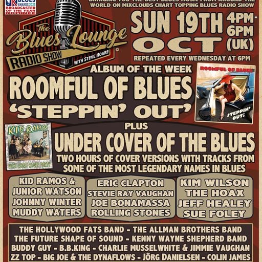 The Blues Lounge 19th October 2025 Album of the Week Roomful of Blues Steppin' Out!