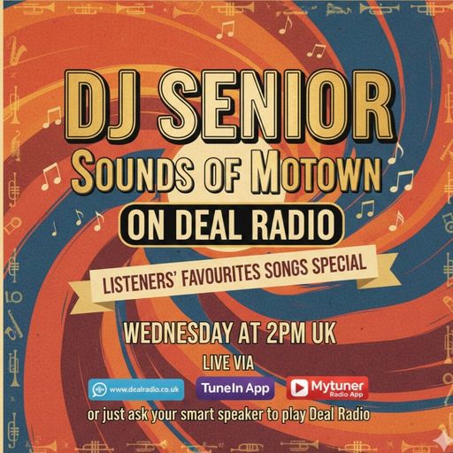 DJ Senior Sounds of Motown Show Show 75  4.2.2026 LISTENERS FAVOURITES Vol 3a