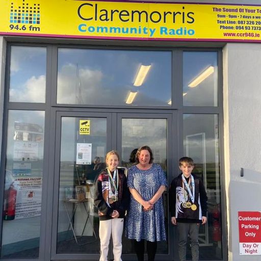 Dolores Keaveney interviews members of the Gaelscoil Kick Boxing Champions