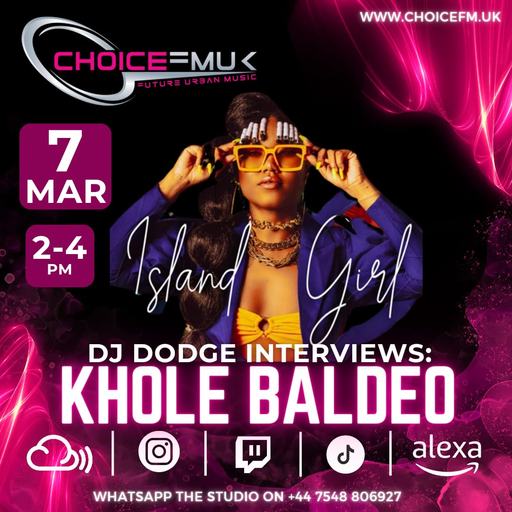 Dodge interviewing Khole Baldeo on Choice FMUK 070324