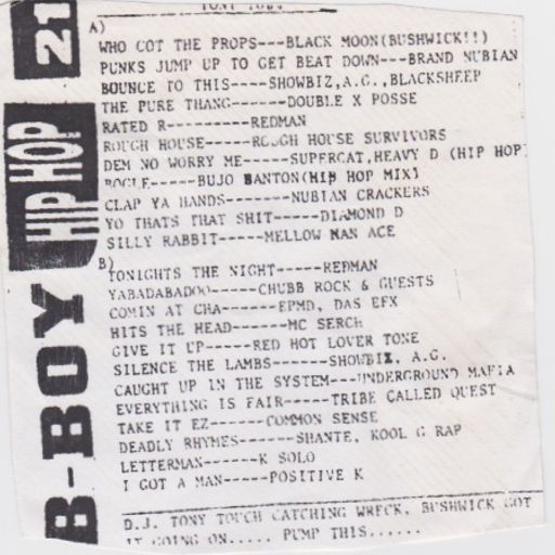 Tony Touch - Hip Hop #21 (1993)