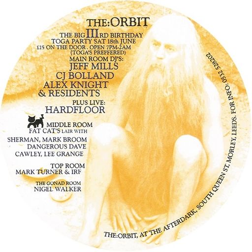 Jeff Mills at "3rd Birthday" @ The Orbit Afterdark (Leeds - UK) - 18 June 1994