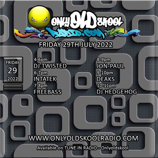Jon-Paul - Oldskool Education show www.onlyoldskoolradio.com 29/07/22 . Pre 93 vinyl set