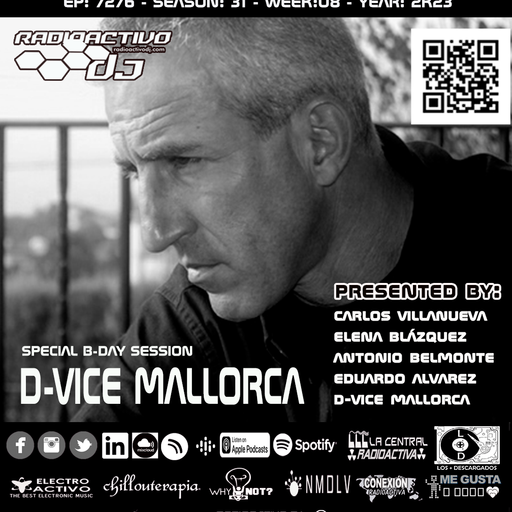 RADIOACTIVO DJ 08-2023 BY CARLOS VILLANUEVA, ELENA BLÁZQUEZ, ANTONIO BELMONTE, E.ÁLVAREZ Y D-VICE M.