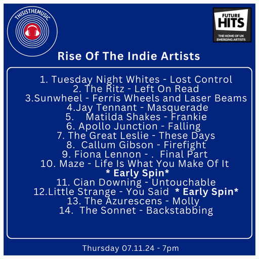 Rise Of The Indie Artists 07.11.24 #98
