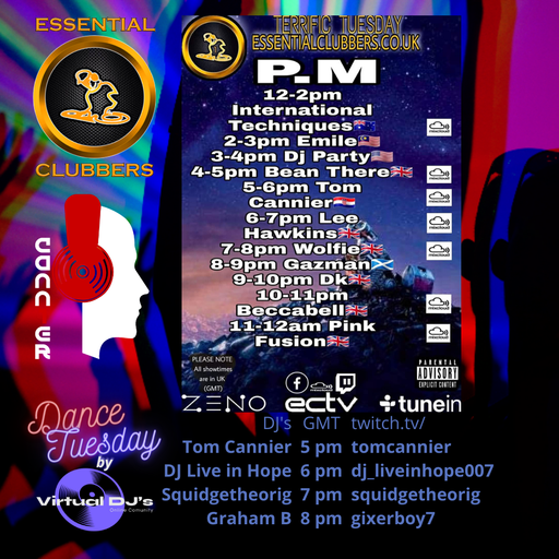 Tom Cannier - Essential Clubbers Radio - Terrific Tuesday - 100522 - Virtual DJ's - Dance Tuesday