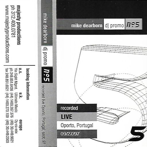 Mike Dearborn - DJ Promo #5 - "Live in Portugal" - 27 September 1997