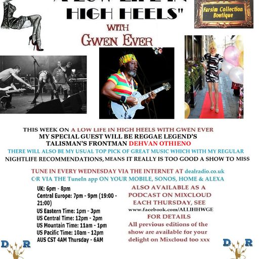 A LOW LIFE IN HIGH HEELS RADIO SHOW 8TH AUGUST 2018 EDITION
