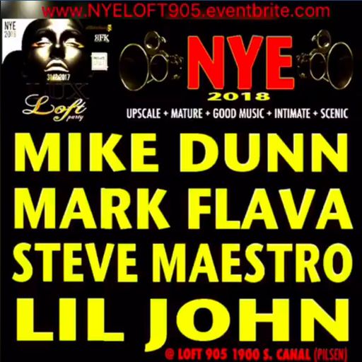New Years' Eve 2018 @ the Loft 992 - 31 December 2017