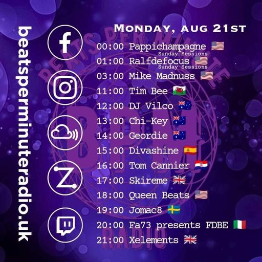 TimmyT-Live on BPM Radio-Monday Madnuss-210823