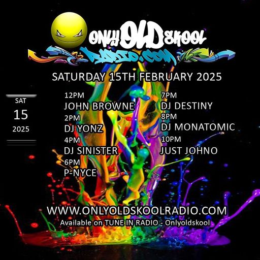 Dj-Sinister - Live on Only Old Skool Radio - 15-02-2025