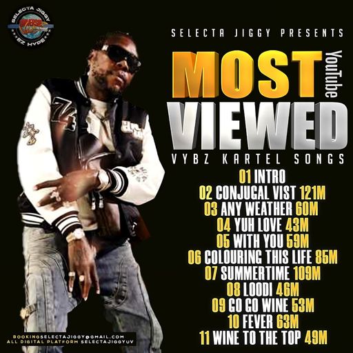 Dancehall Mix 2025, Most Youtube Viewed, Vybz Kartel (With Spice, Shenseea n Wizkid)