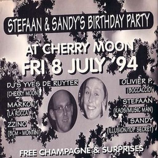 Yves De Ruyter at "Stefaan & Sandy's Birthday" @ Cherry Moon (Lokeren) - 8 July 1994