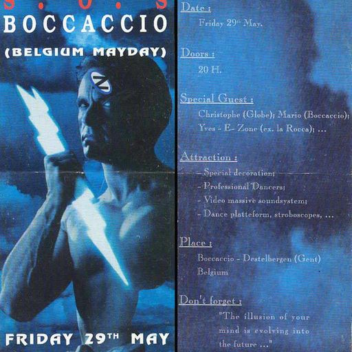 Christophe at "SOS Belgium Mayday" @ Boccaccio Life (Destelbergen - Belgium) - 29 May 1992