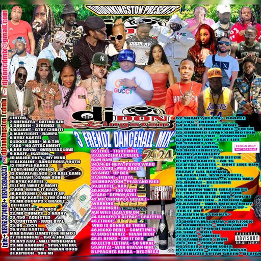 Dancehall Mix 2024, 3 Frendz Ft Valiant, 450, Vybz Kartel, Kraff, Alkaline, Bounty Killer, Shenseea