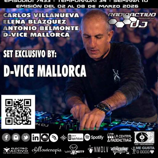 Radioactivo DJ 10-2026 Carlos Villanueva, Elena Blázquez, Antonio Belmonte & D-Vice Mallorca