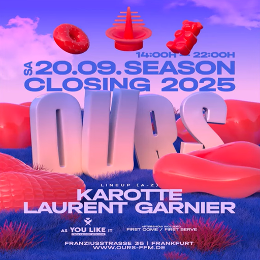 DJ Karotte at "OURS - Season Closing" @ Blauen Wasser (Frankfurt-Germany) - 20 September 2025
