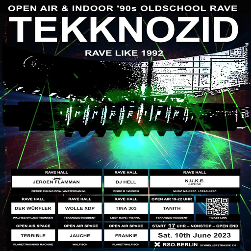 DJ Hell at "Tekknozid Open Air & Indoor Oldschool Rave" @ RSO (Berlin-Germany) - 10 June 2023