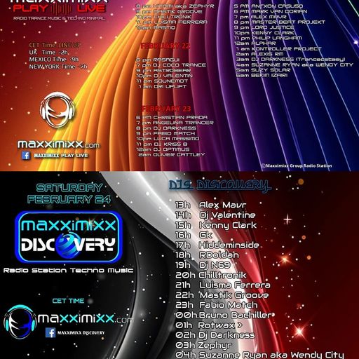 MaxiMixx Play Live Feb. 21st, Discovery 24th, '24
