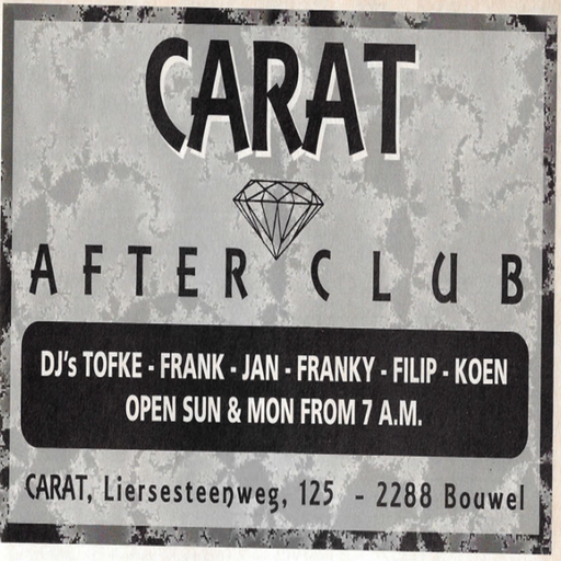 Resident DJ Team at Carat (Grobbendonk-Belgium) - 27 November 1994