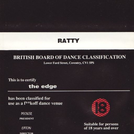 DJ Ratty - The Edge - British Board Of Dance Classification - 9.1.93