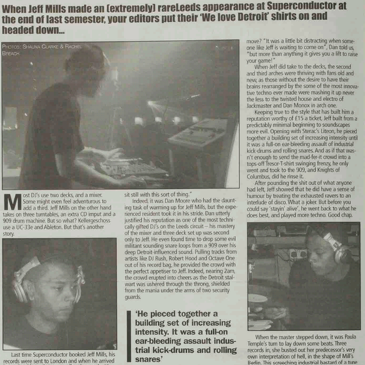 Jeff Mills at "Superconductor" @ Stinky's Pǝǝphouse (Leeds-UK) - 3 December 2004