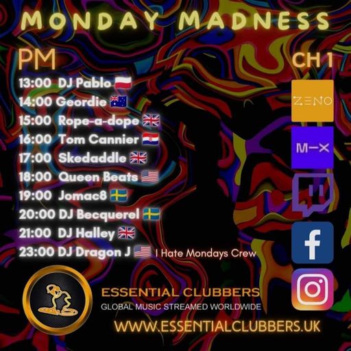 Tom Cannier - Essential Clubbers Radio - Monday Madnes - 311022