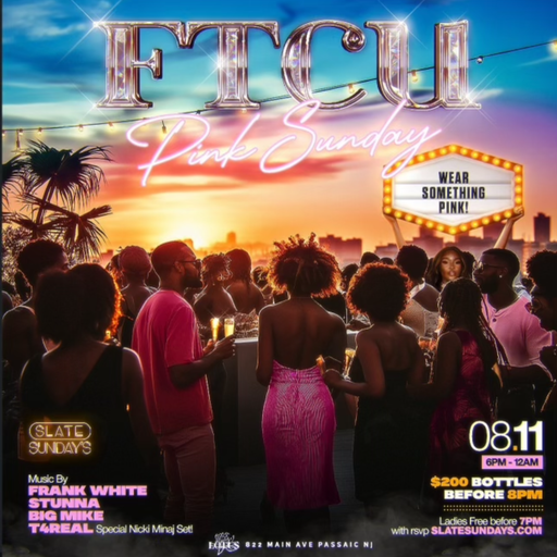 @DJT4REAL SET @ SLATE SUNDAYS AT LOTUS ROOFTOP PASSAIC NJ (THE PINK NICKI PARTY) (8/11/24)