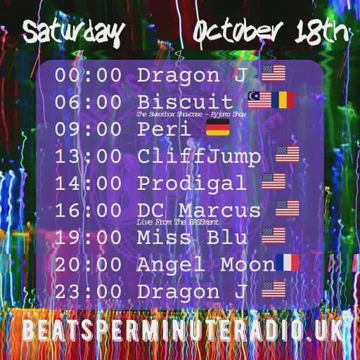 Biscuit-Saturday Pajama Show-Live on Beats Per Minute Radio 18.10.2025