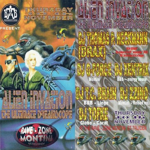 TC Brain & XentriX at "Alien Invation" @ Rave-Zone Montini (St Truiden-Belgium) - 10 November 1994