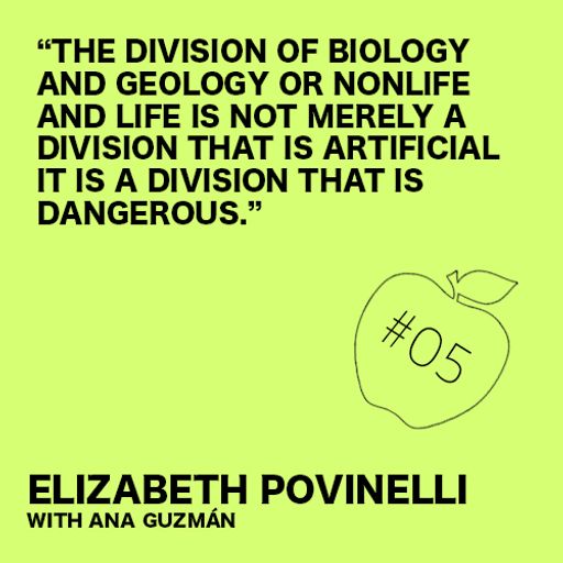 Info Unltd with Elizabeth Povinelli and Ana Guzmán 24.04.2019