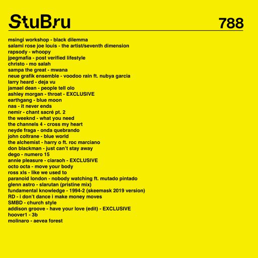 788 NEW NEUE GRAFIK | GLENN ASTRO | EARTHGANG | SMBD | ADDISON GROOVE | PARANOID LONDON | LARRY HEAR