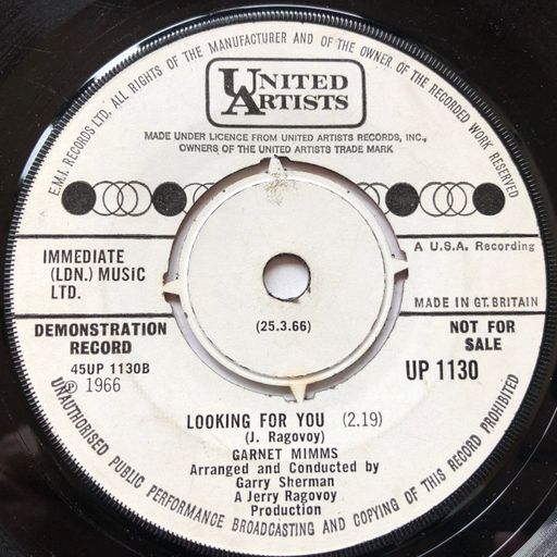 THE PETE SMITH NORTHERN SOUL SHOW 2020 # 38 – “LOOKING FOR YOU – UNITED ARTISTS RECORDS”