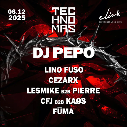 DJ Pepo at "Technomas" @ Click Club (Napoli-Italy) - 6 December 2025