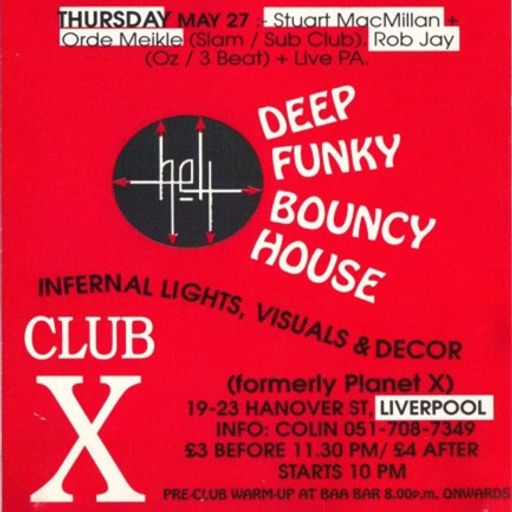 Slam DJ Set at Club X (Liverpool-UK) - 27 May 1993