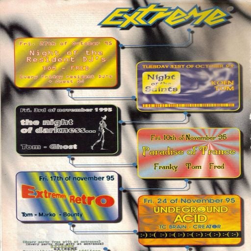 DJ Energy at "Paradise of Trance" @ Extreme (Affligem - Belgium) - 10 November 1995