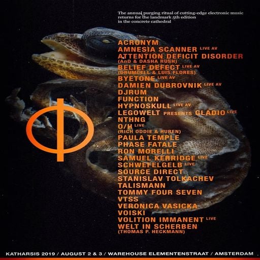 Talismann at "Katharsis" @ Warehouse Elementenstraat (Amsterdam-NL) - 3 August 2019