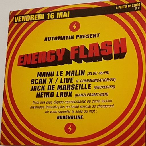 Scan X LIVE at "Automatik presents Energy Flash" @ Rex Club (Paris - France) - 16 May 2003