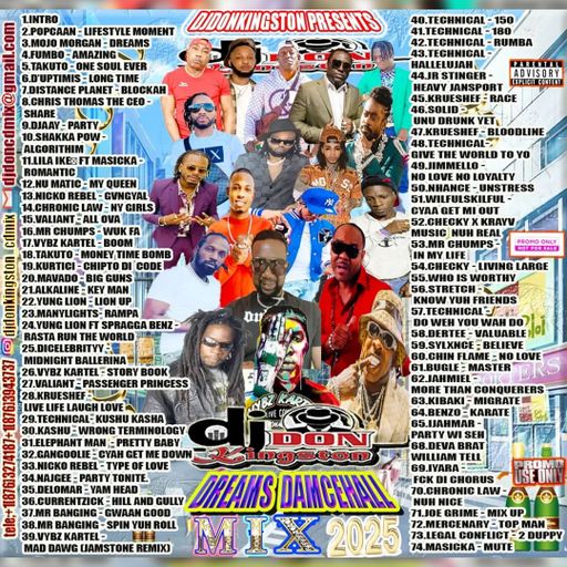 Dancehall Mix 2025, Dreams Ft Popcaan, Vybz Kartel, Valiant, Masicka, Alkaline, Lila Iké, Fambo